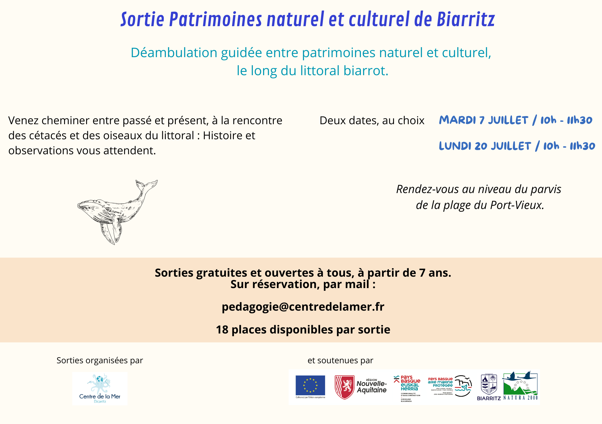 Animations gratuites - Juillet 
